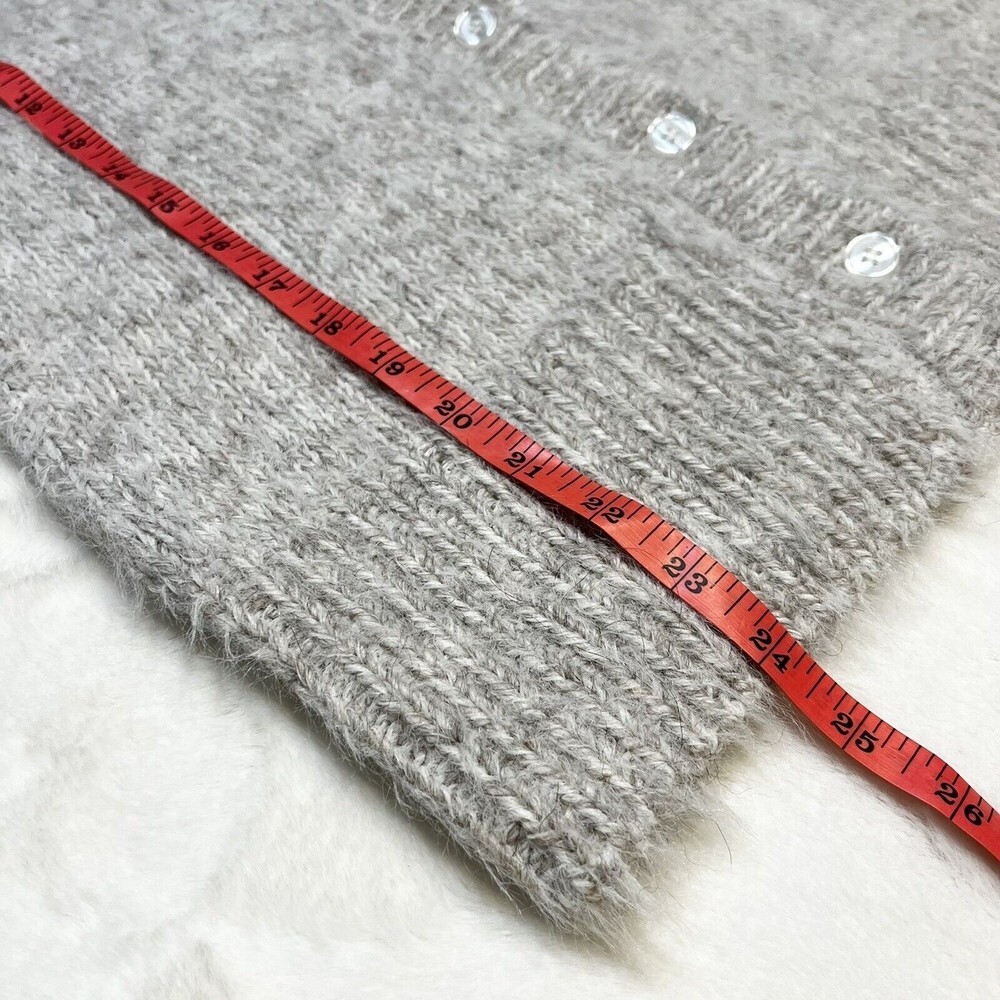 Leith Alpaca Blend Cardigan Eyelash Knit Sz Small - Picture 10 of 10